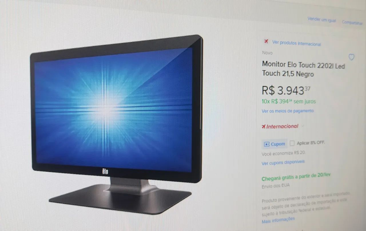 Monitor touch 2202L led 21,5  - Foto 5