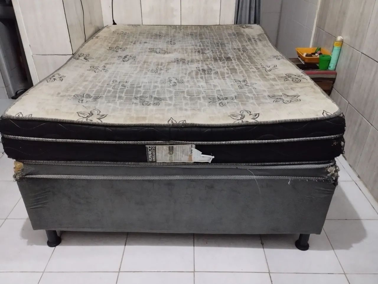 DOANDO CAMA+COLCHÃO DE CASAL 