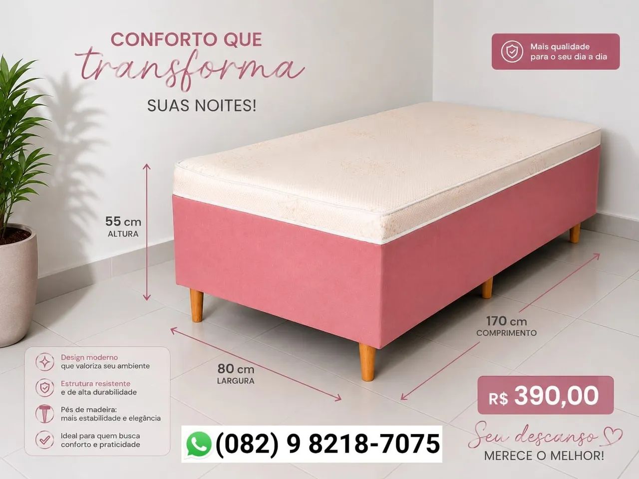 Cama Box Entrega Grátis Para Maceió .