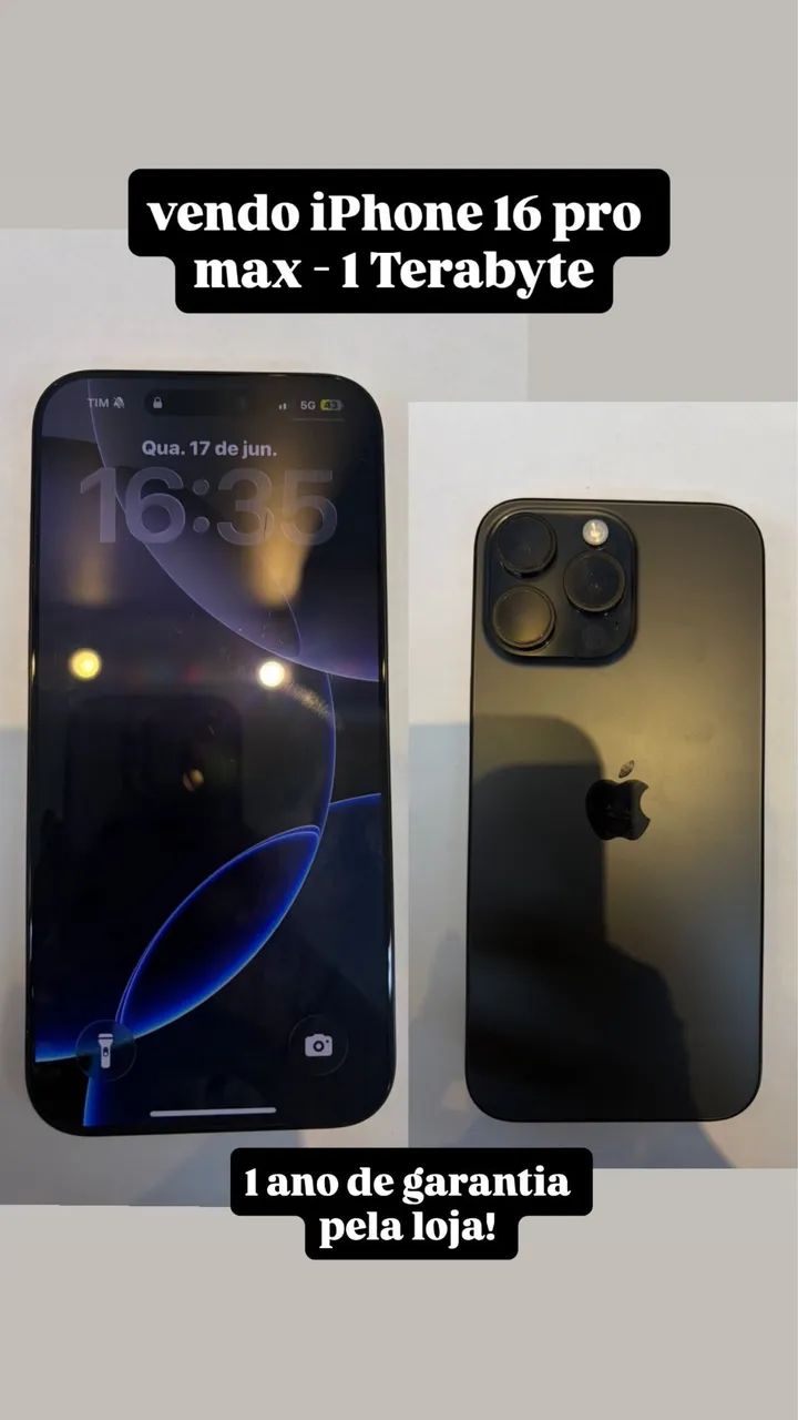 Celular IPhone 16 pro max 1 tera  - Foto 2