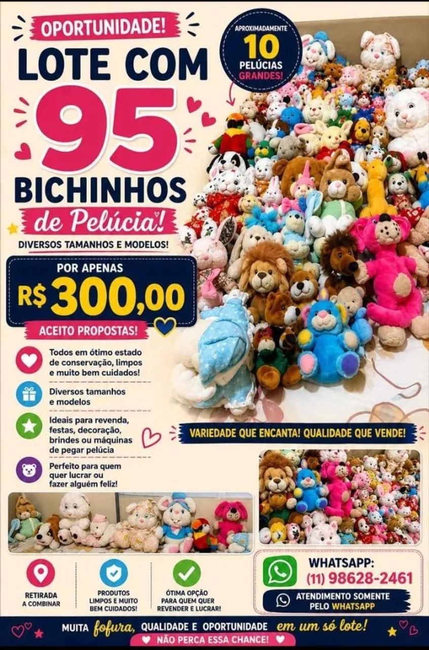 Bichinhos de pelúcia