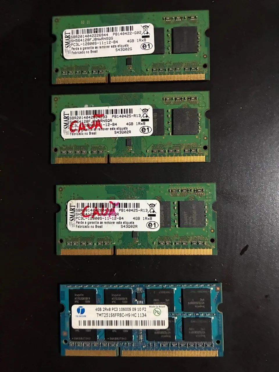 Memória ram notebook 