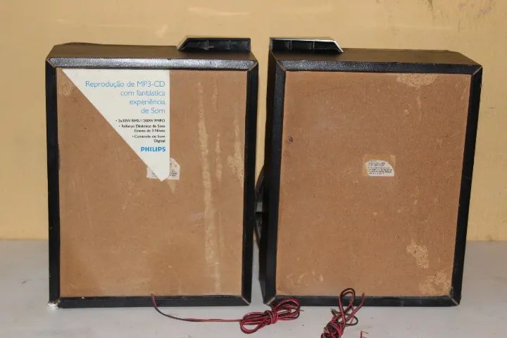  2 caixas de som phillips de mini sistem - Foto 5