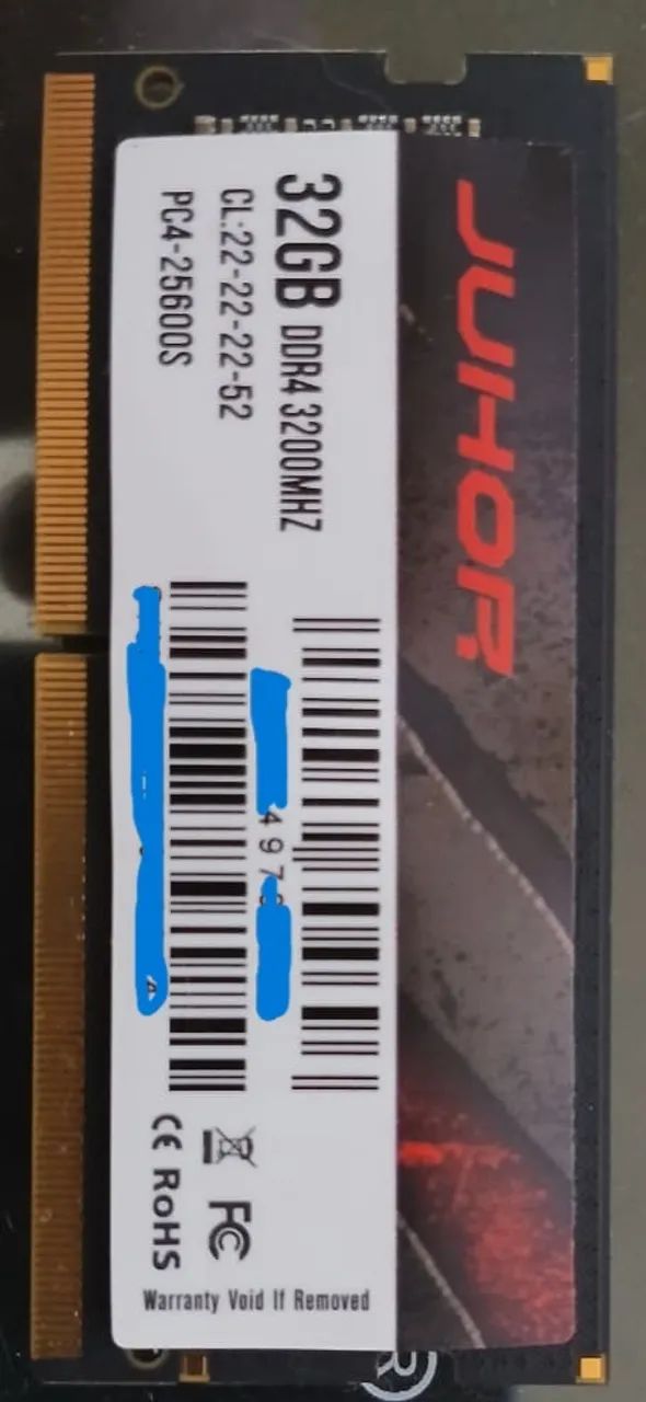 Memoria ddr4 1x32gb para notebook