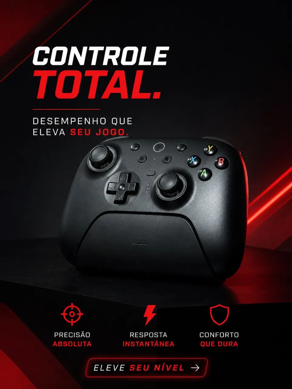Controle sem Fio 8bitDo Ultimate 2 Wireless (para PC e Android)