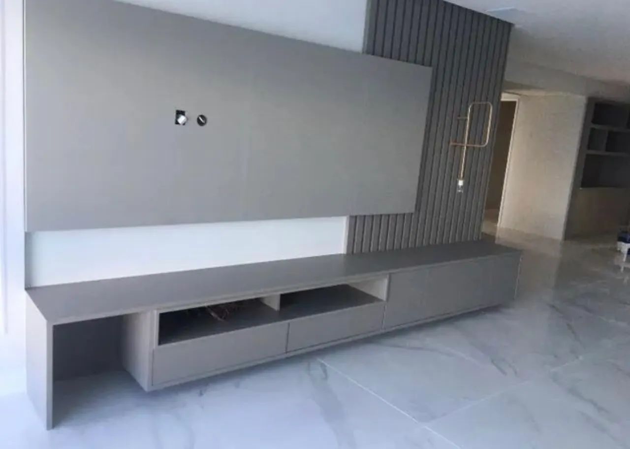 Rack e painel planejado 