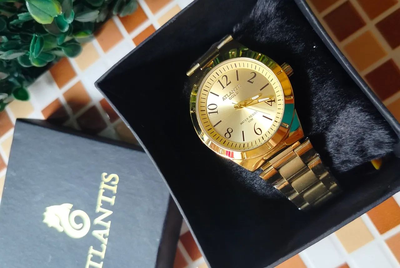 Novo relógio atlantis original gold - Foto 4