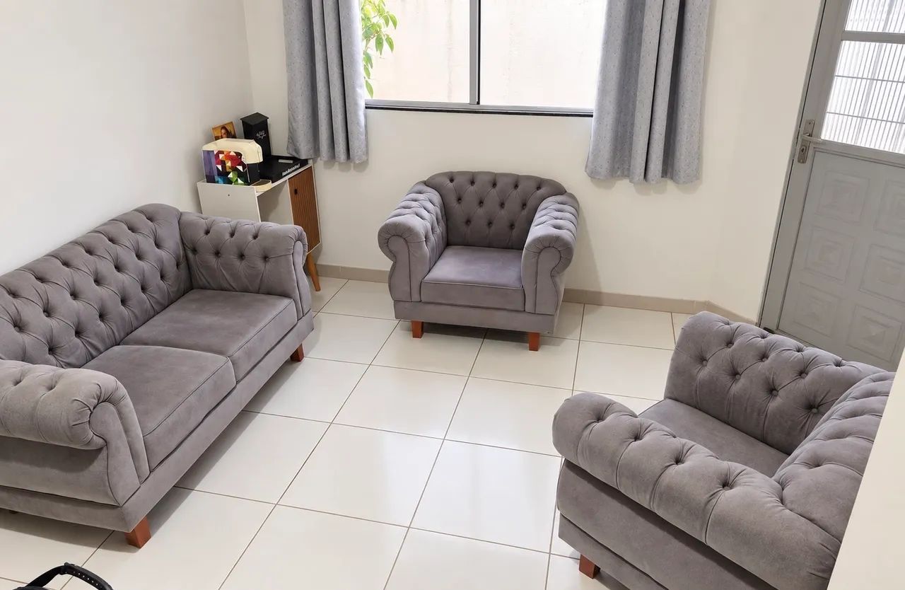 Vendo conjunto de sofá Chesterfield 