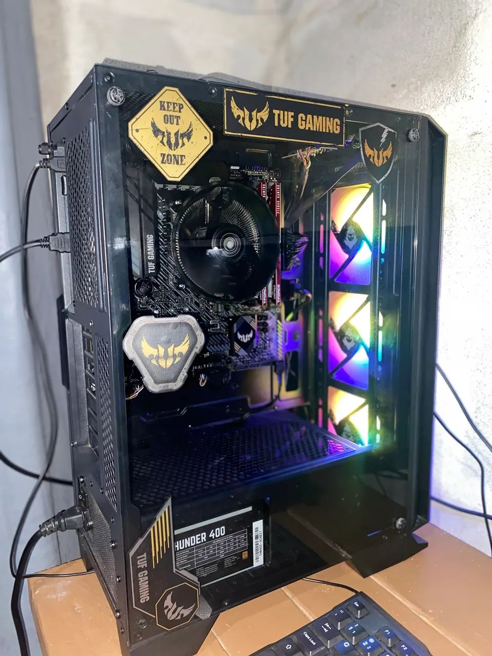 PC Gamer Ryzen 5 + Placa-Mãe ASUS TUF B550M PLUS (Base top para upgrades)