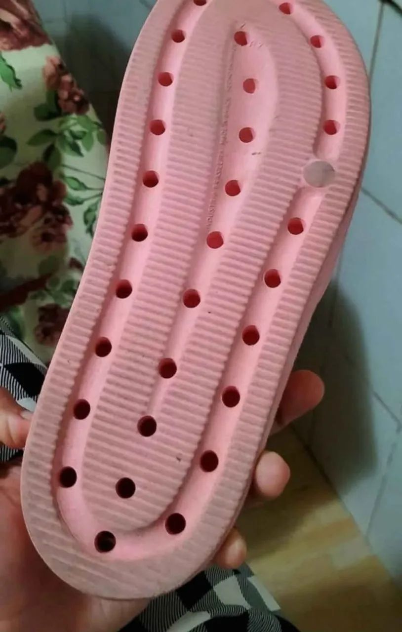 Sandália/ sapato Slide nuvem Rosa 39 Moleca - Foto 4