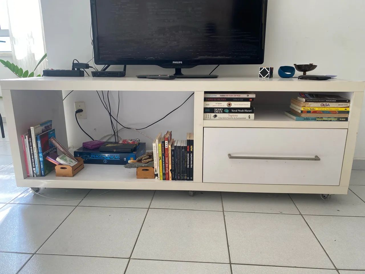 Rack branco 1,60x50cm