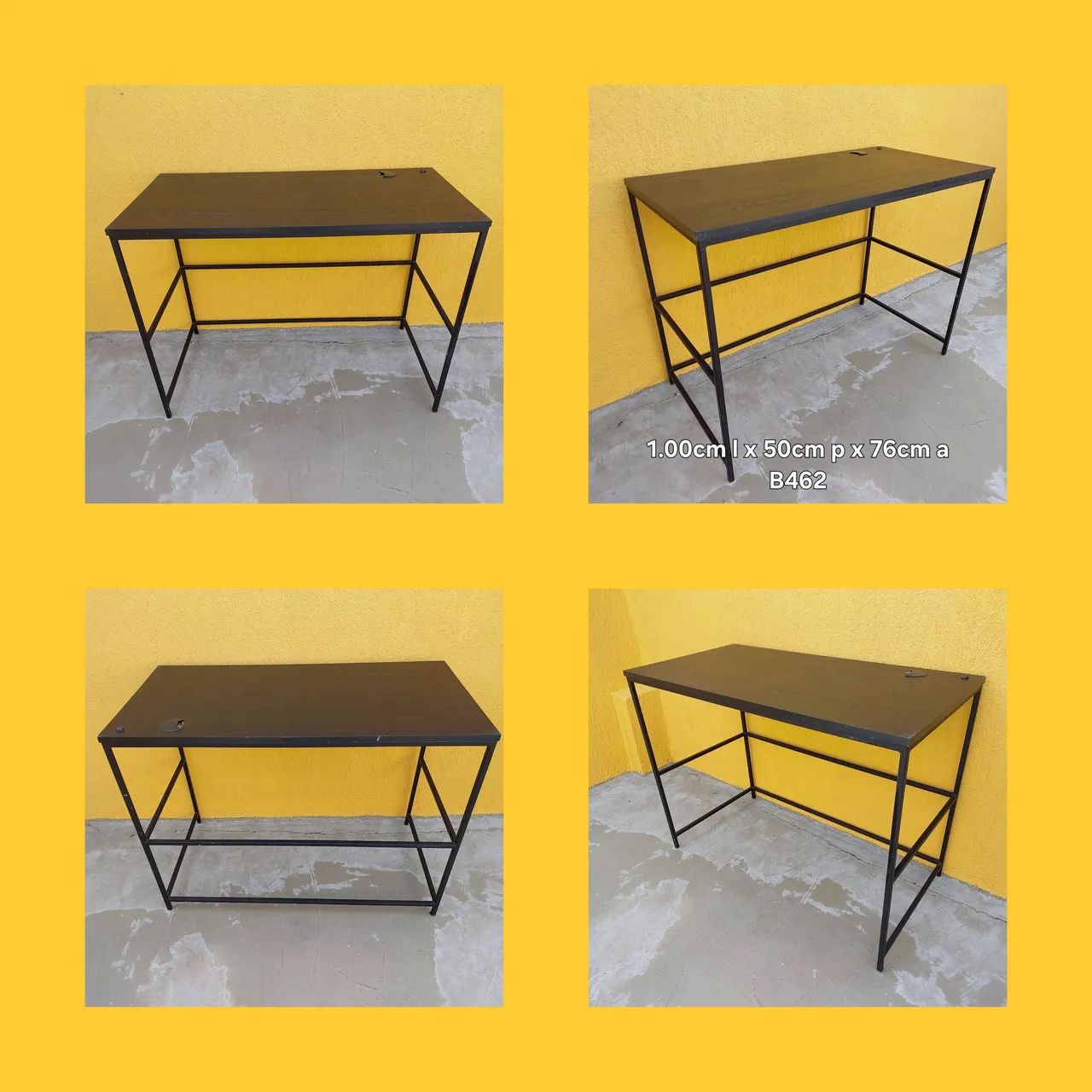 Mesa escritório preta