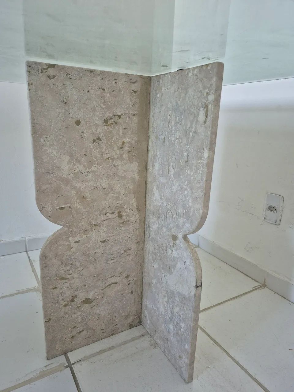 Mesa de Jantar em Mármore e Vidro 2,00 x 1,00 m | Design Moderno - Foto 3