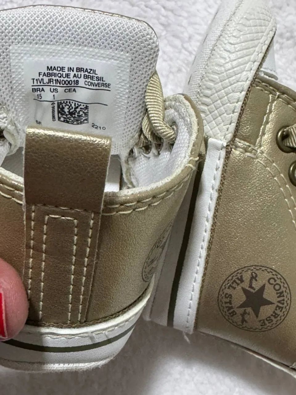 Tênis All Star Bebê Tamanho 15 - Foto 2