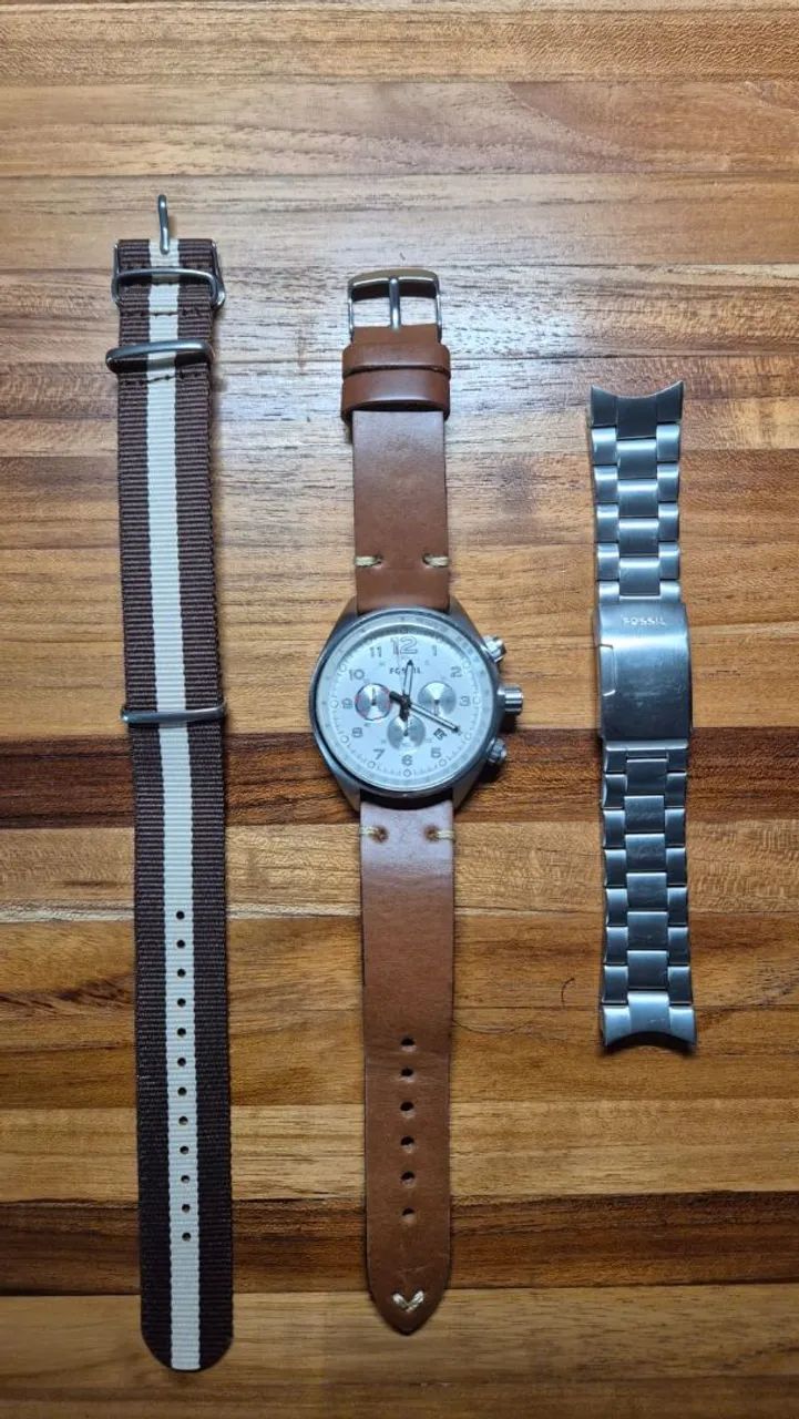 Relógio Fossil Branco com coleção de pulseiras - Foto 3