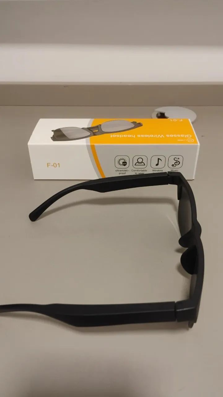 Óculos De Sol Inteligente Bluetooth Microfone Integrado Música - Foto 2