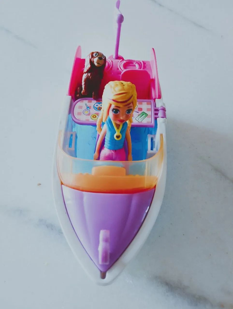 Brinquedo Boneca Polly Picket lancha