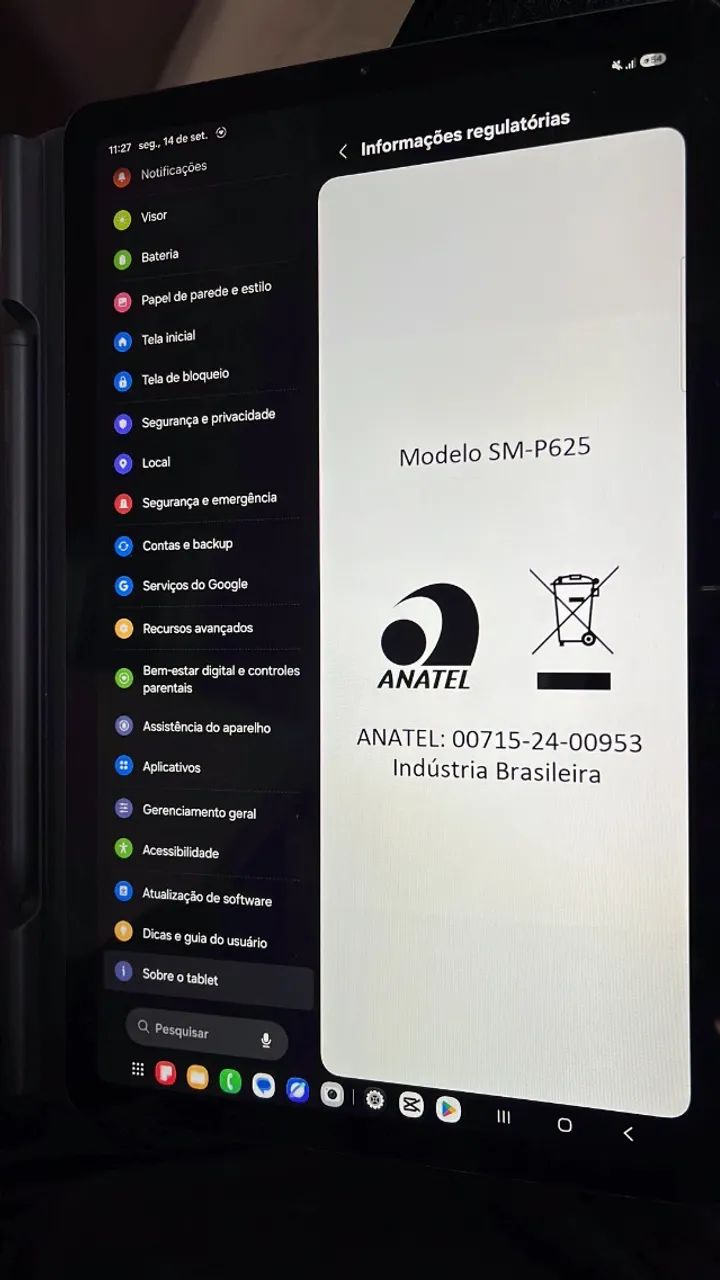 Tablet Samsung S6 lite 64/4g 10.4 Com Acessórios  - Foto 2
