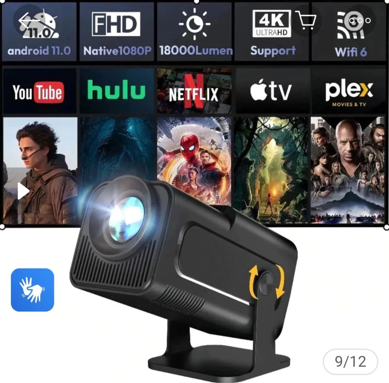 Projetor para assistir filmes séries YouTube Netflix etc