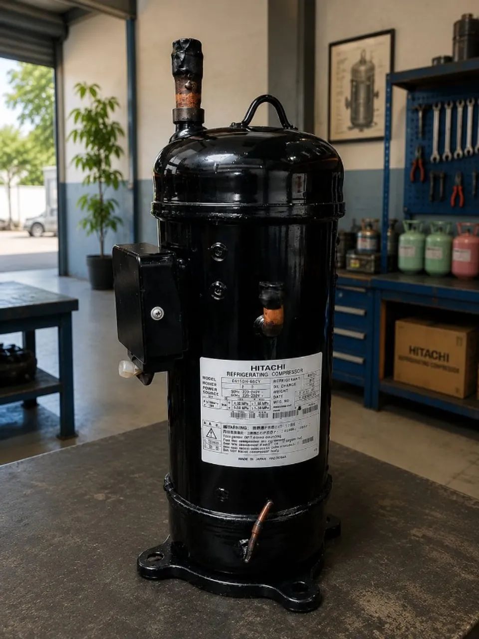 Compressor Hitachi Modelo E705DHD-72D2YG R410A 380V