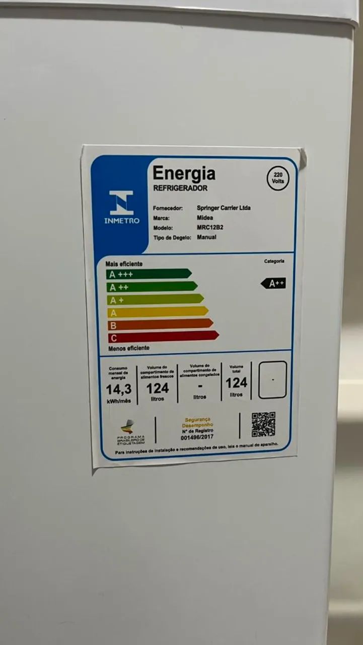 frigobar Midea 124 litros em perfeito estado - Foto 2