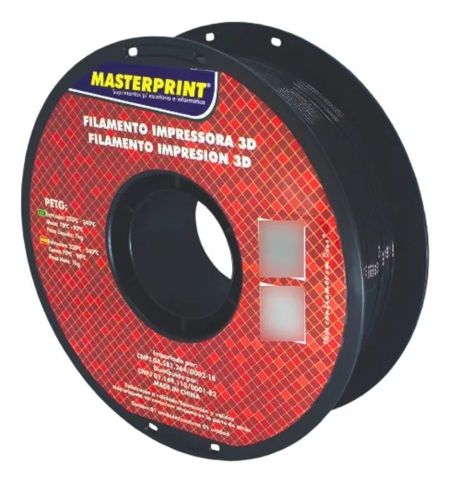 Filamento PETG 1,75mm 1kg Masterprint Alta Resistência Impressora 3D ...