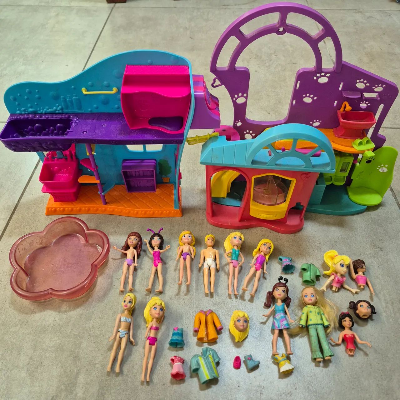 BONECA POLLY  ANTIGA LOTE COM VÁRIAS PEÇAS
