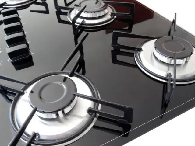 Fogão Cooktop 5 Bocas Preto Novo - Foto 2