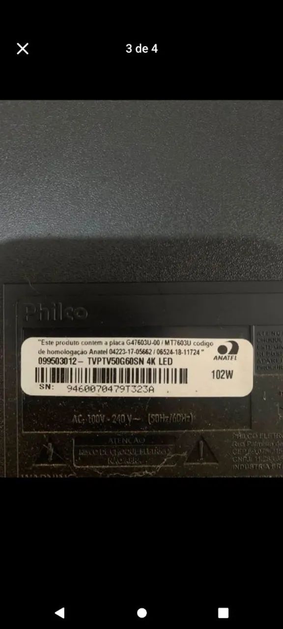 smart tv 50 polegadas tela quebrada  - Foto 3