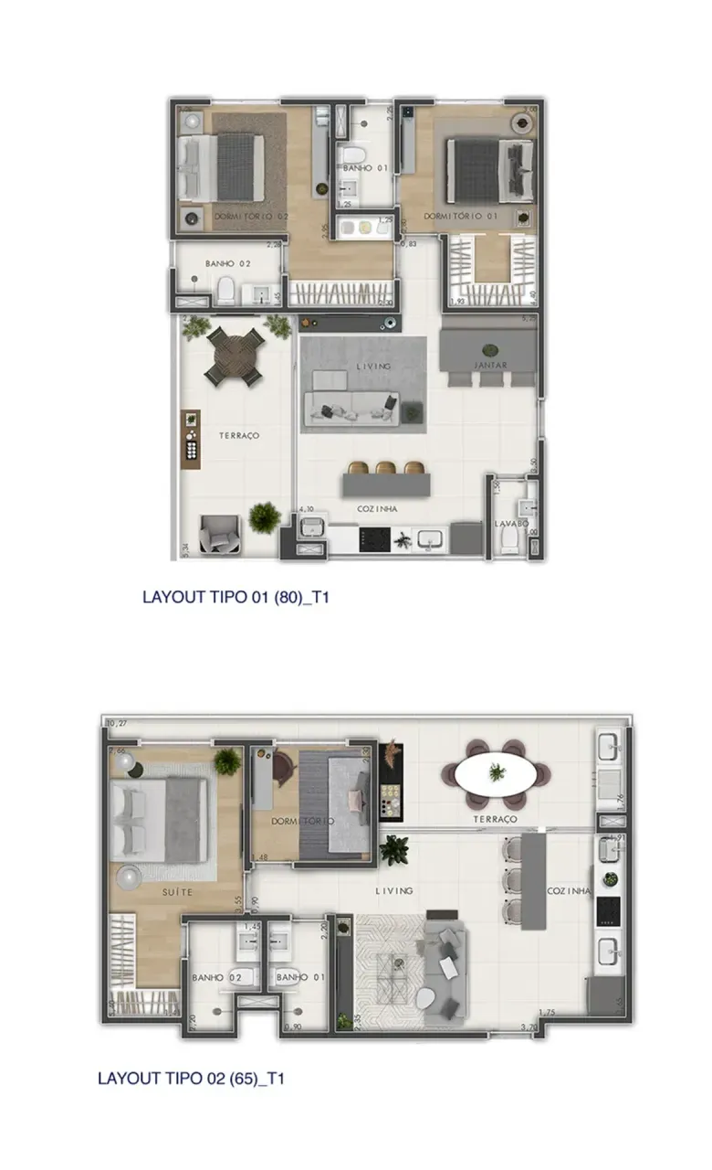 PLANTA 67m²