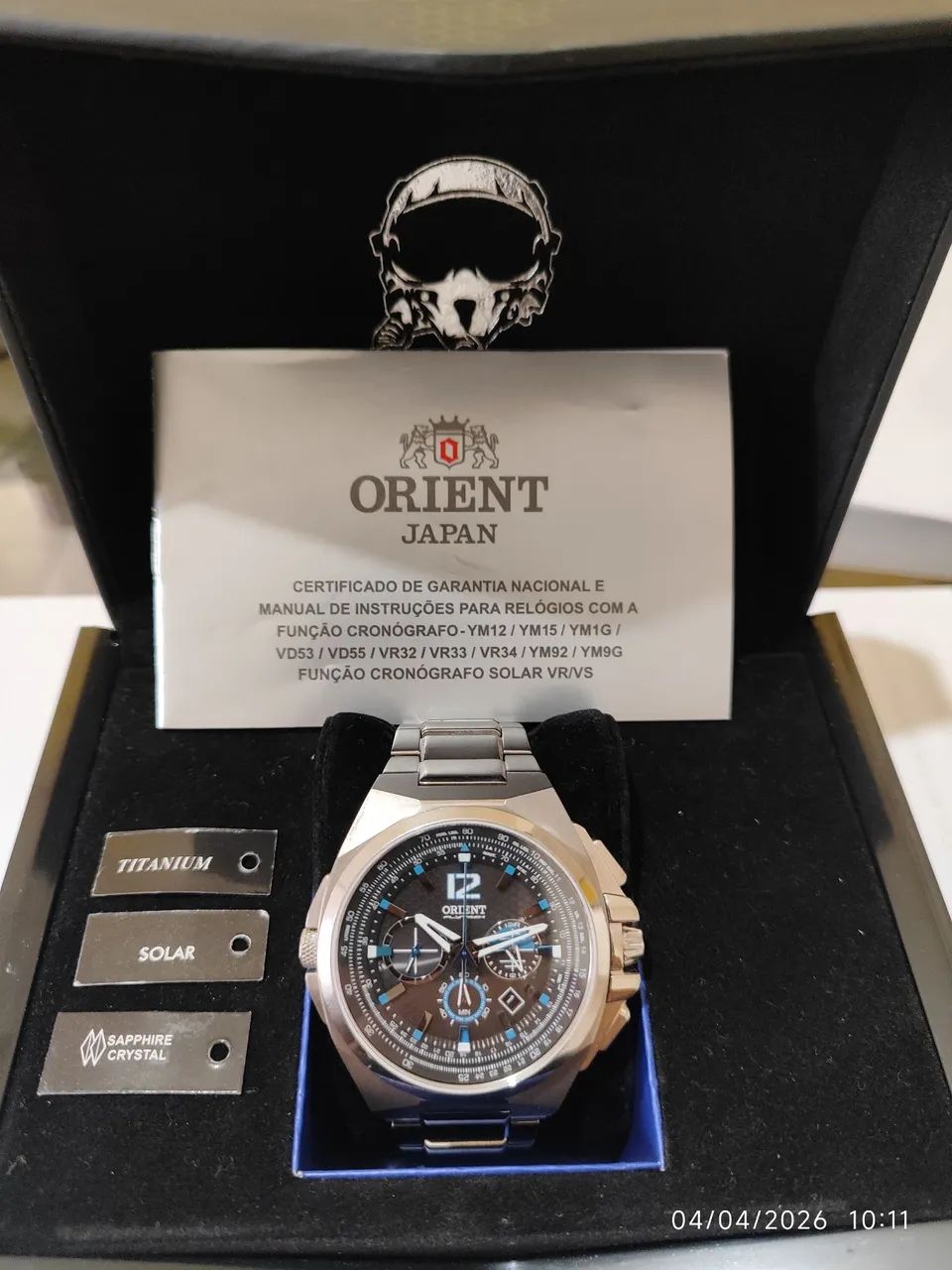 RELÓGIO DE PULSO ORIENT FLYTECH MBTTC017 - TITANIUM | SOLAR | ESTADO IMPECÁVEL