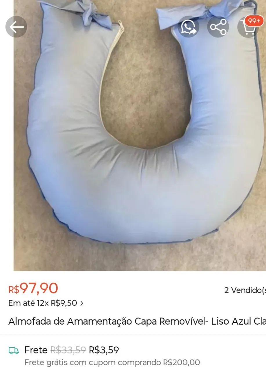 Almofada amamentação 