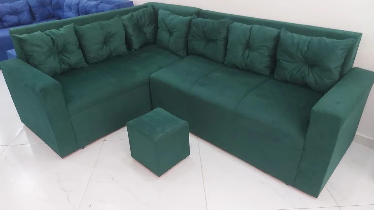 Sofá Em Promoção - acompanha Puff de Brinde - Foto 3