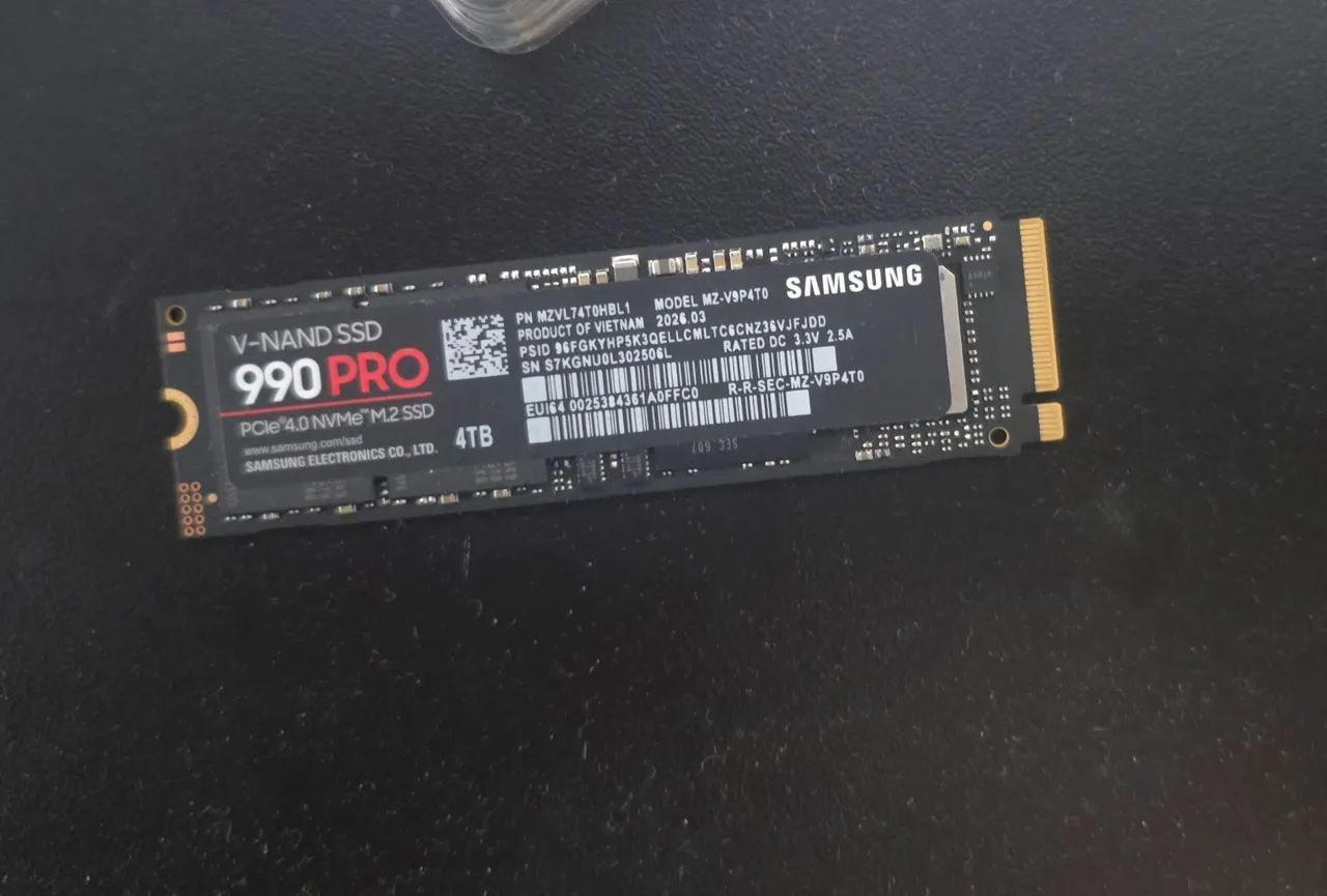 SSD 4TB Samsung 990PRO PC e PS5 NOVO ORIGINAL - Foto 2