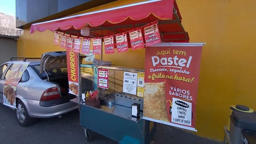 Carrinho de Churros e Pastel Completo