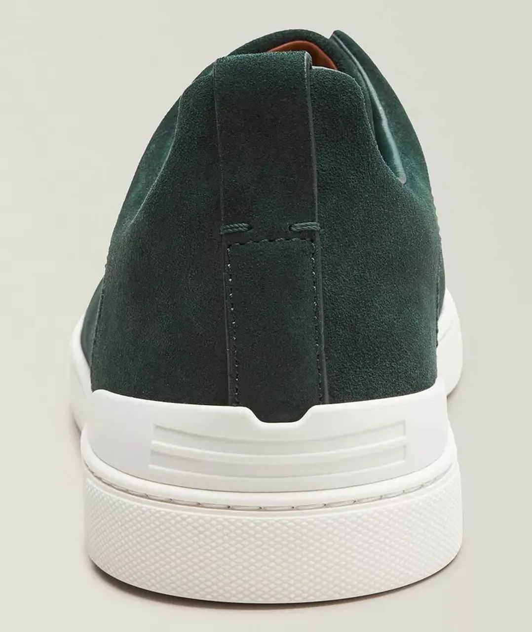 Tênis Zegna camurça suede verde  - Foto 3
