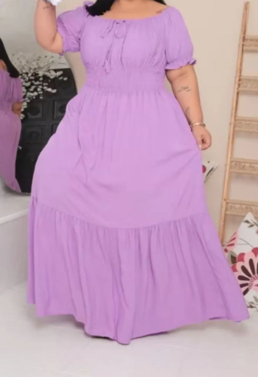Vestido  diva lilás 