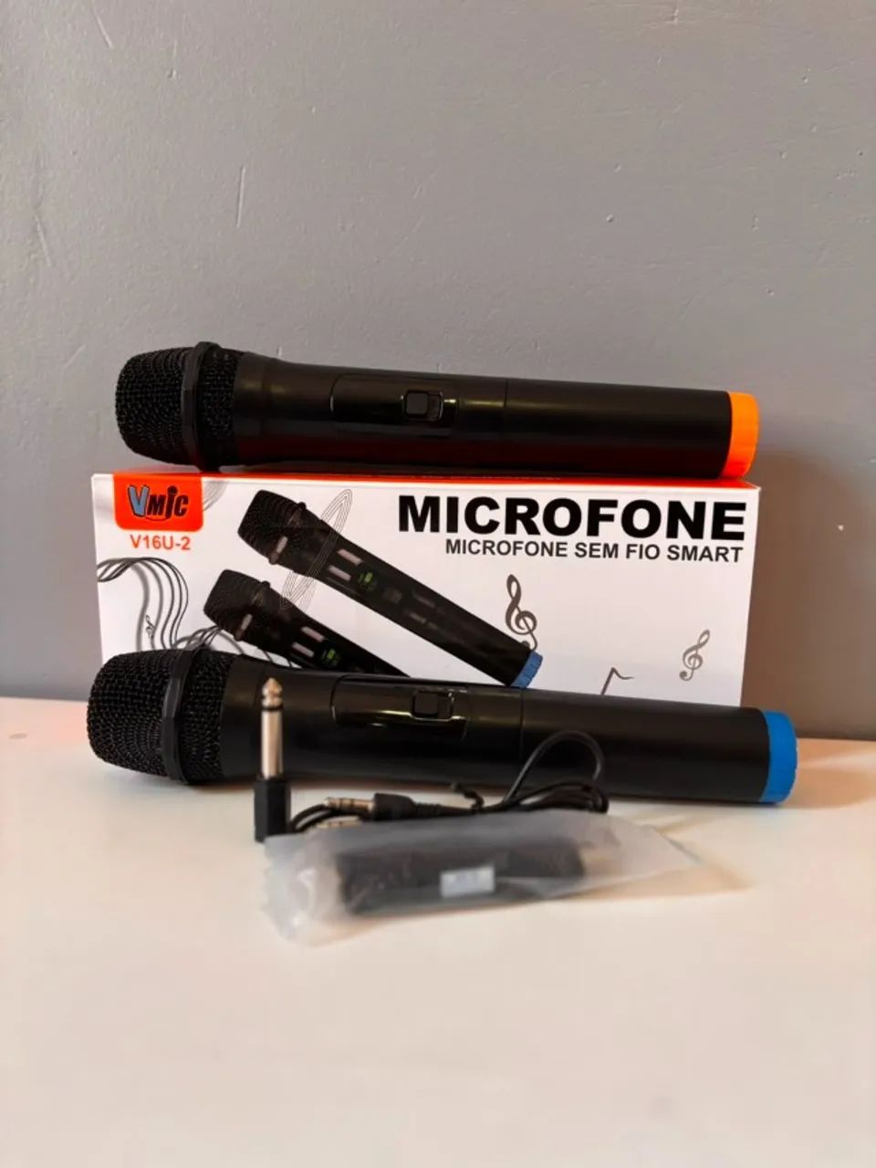 MICROFONE SEM FIO DUPLO - ENTREGAMOS
