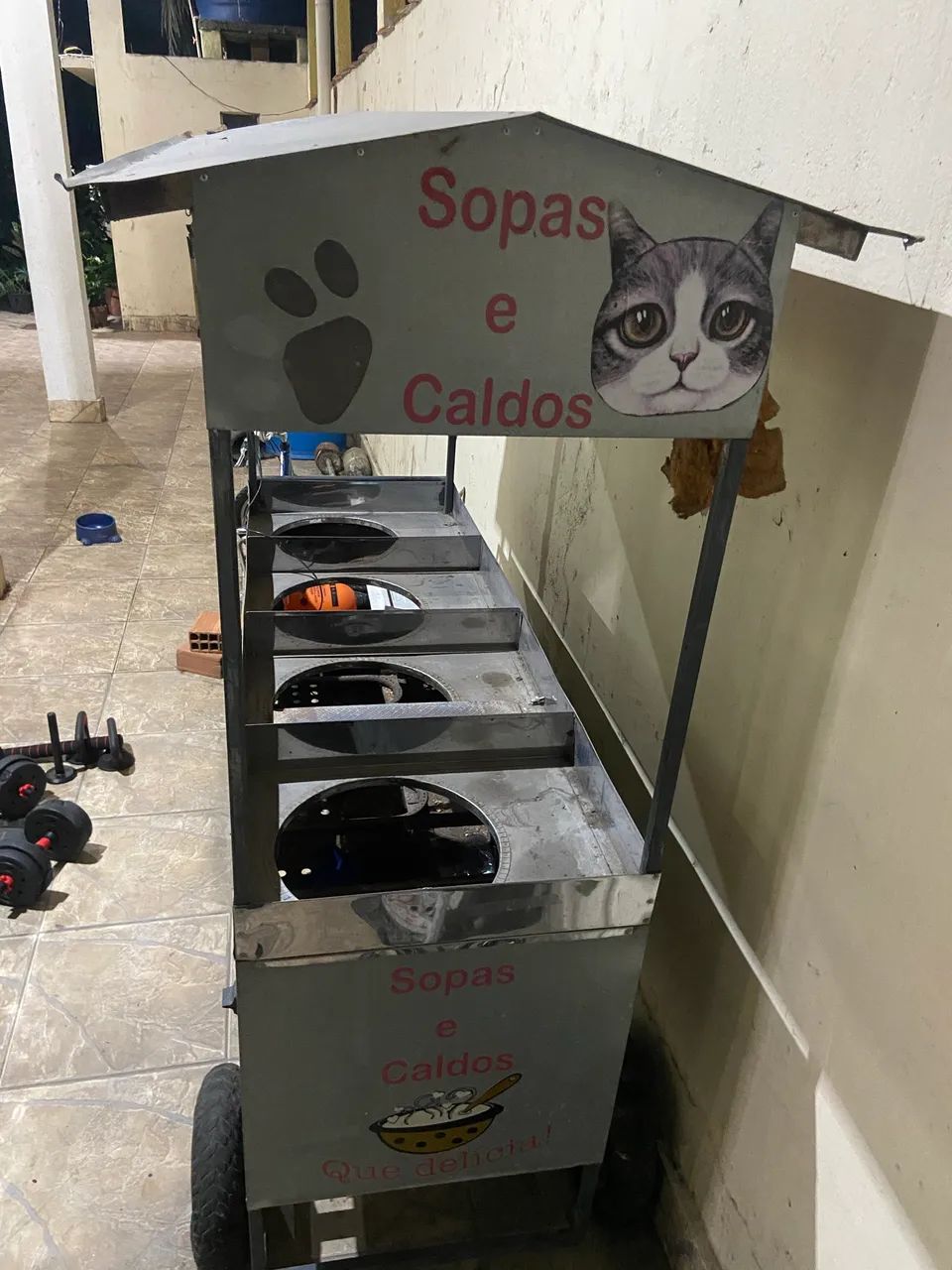 Carrinho de caldos e sopas 