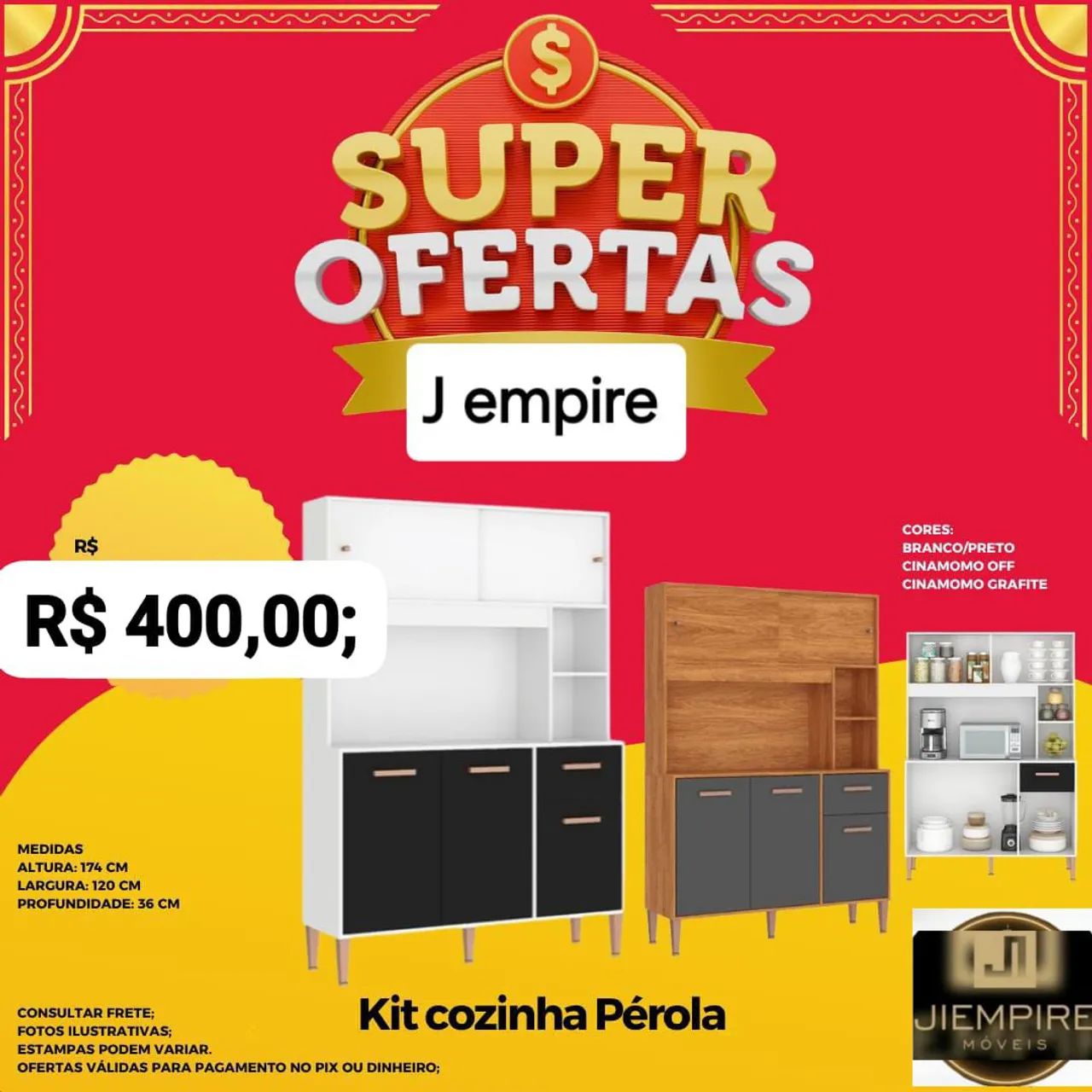 COZINHA PÉROLA DIRETO DA FÁBRICA 
