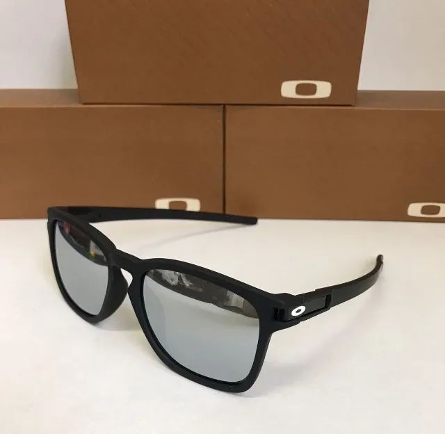 óculos de sol oakley latch squared shark lentes polarizadas - Foto 3