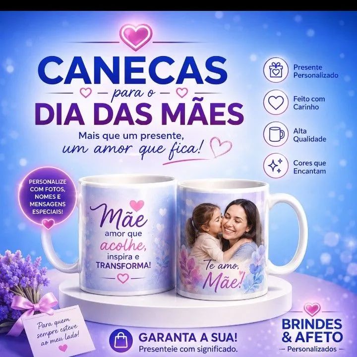 Canecas personalizadas dia das mães - Foto 6