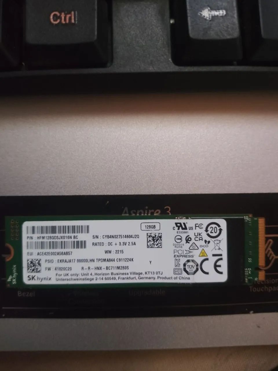 SSD nvme 128GB