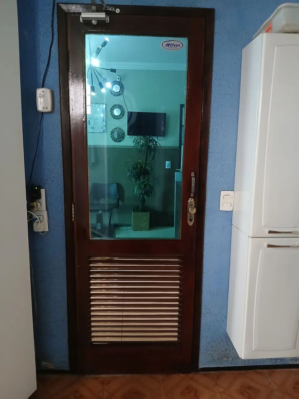 Portas de madeira maciça completas com fechadura chaves430234507538616322