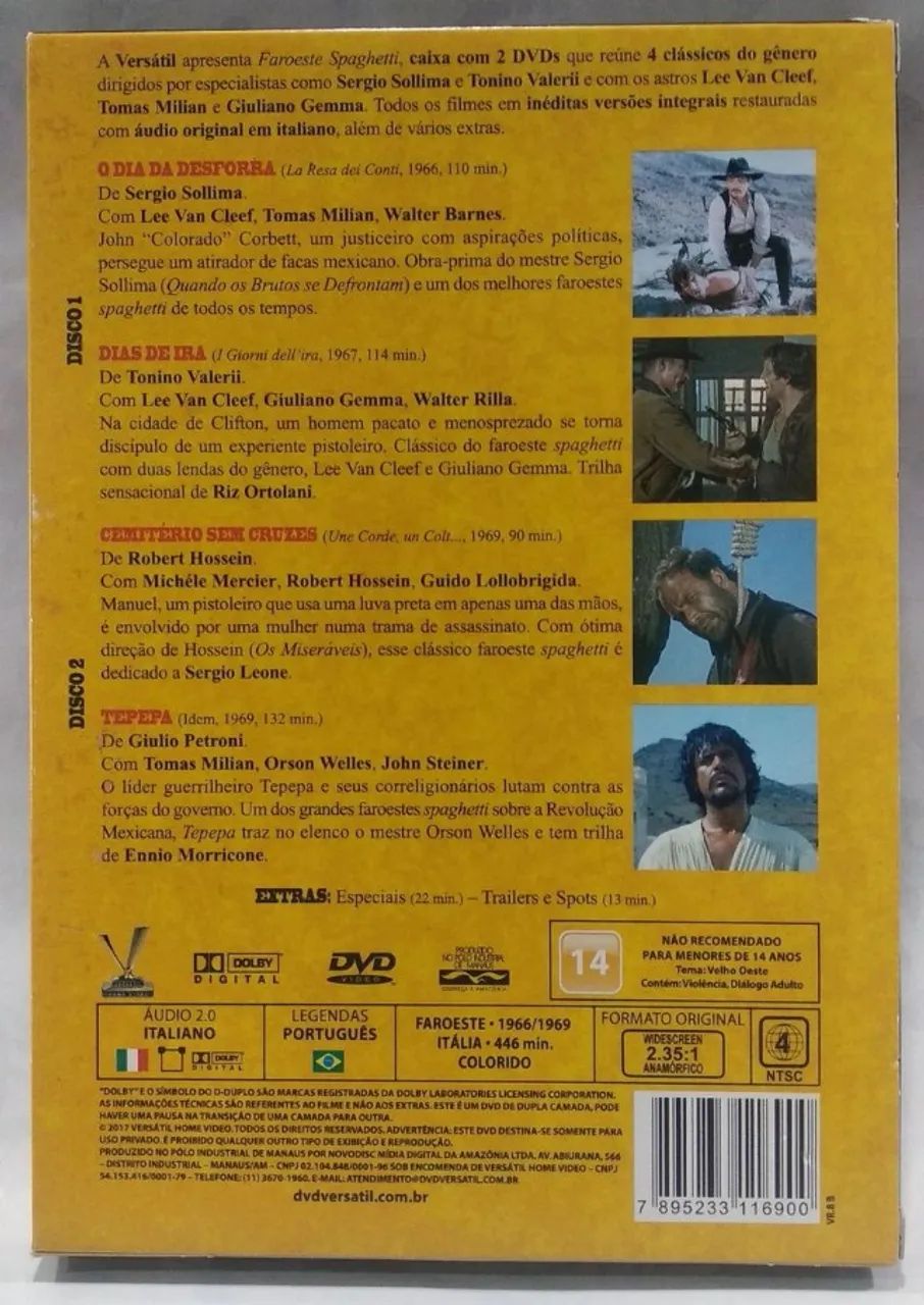 DVD Faroeste spaghetti vol 1 Versatil - Foto 2