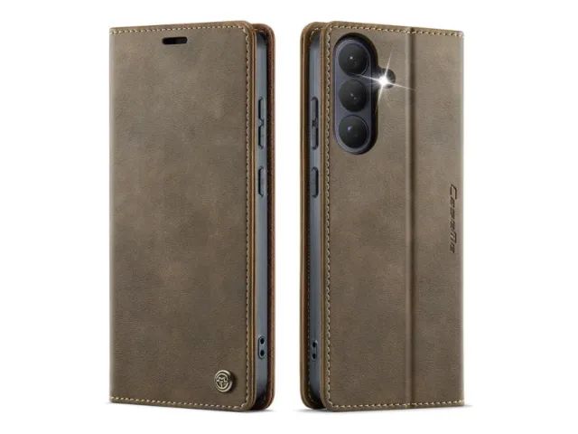 Capa Carteira CASEME Alto Padrão Em Couro Com RFID Para Samsung S26 - Foto 6