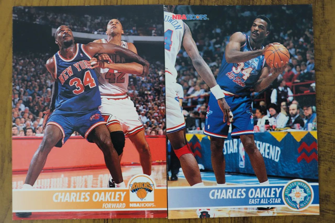2 Cards Charles Oakley NBA SkyBox 1994-95