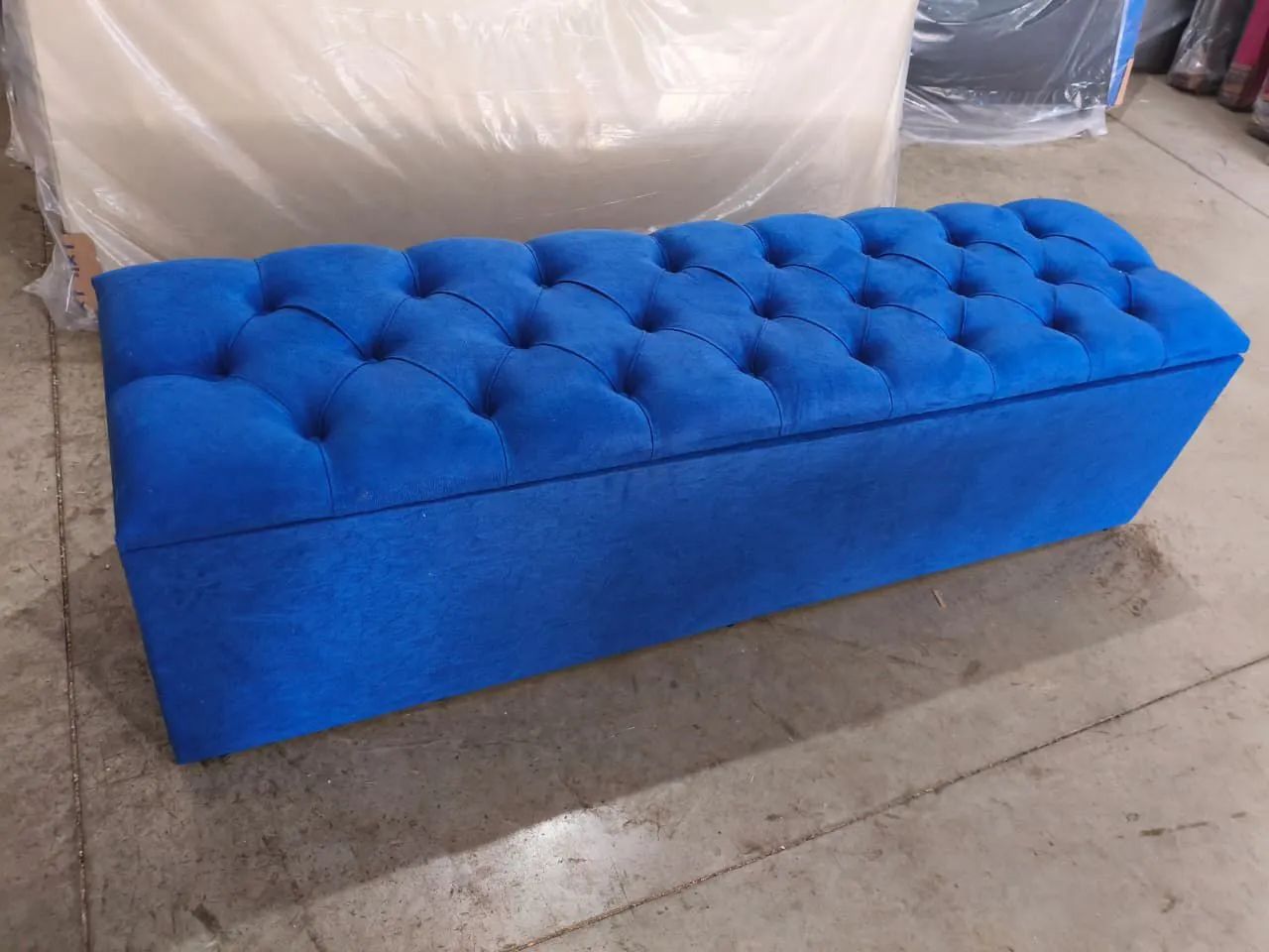 Baú recamier super King várias opções de cores