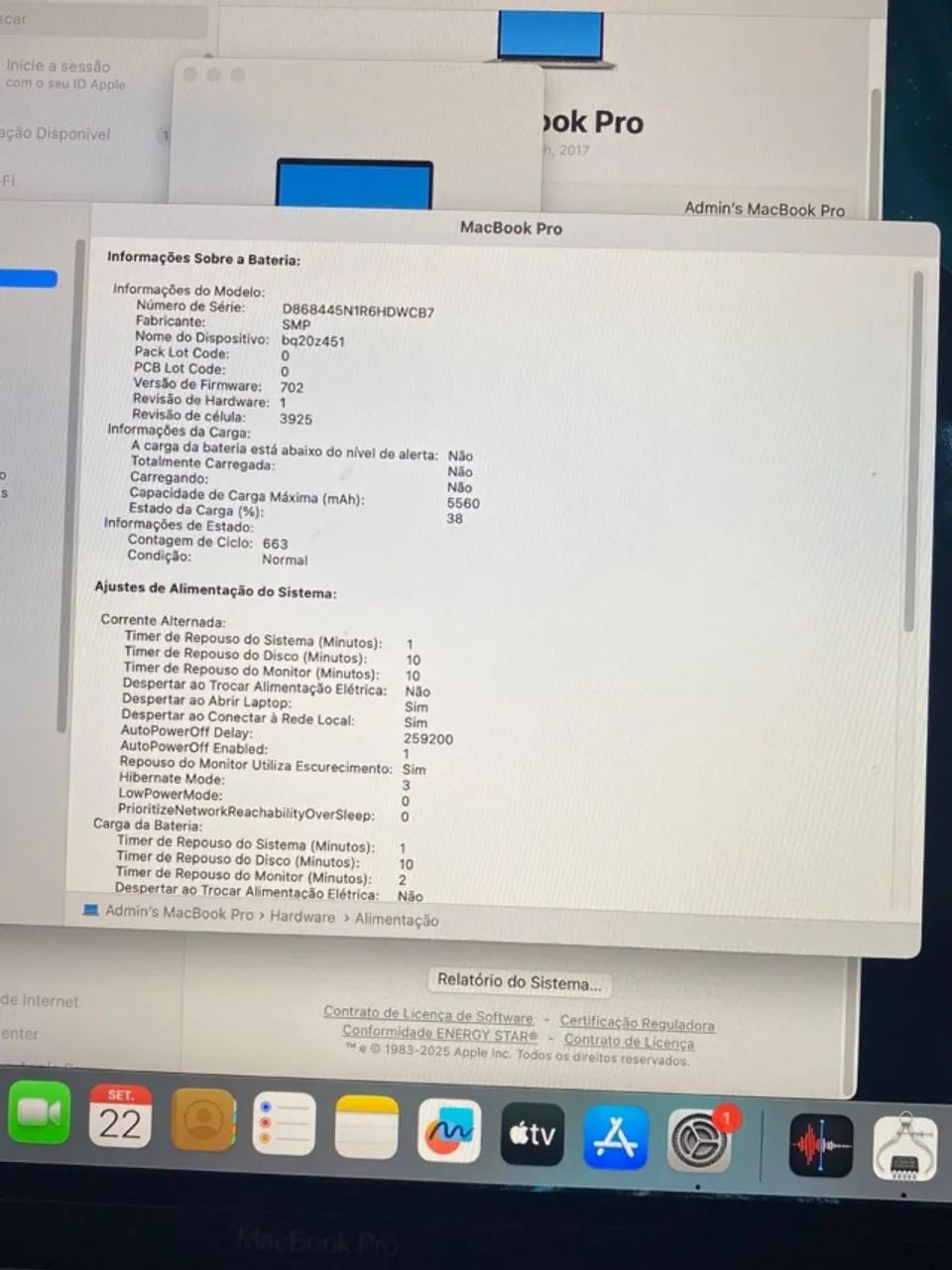 MacBook Pro A1707 15" com processador Intel Core i7, 16 GB  RAM, 2000Gb SSD, 4gb GPU - Foto 5