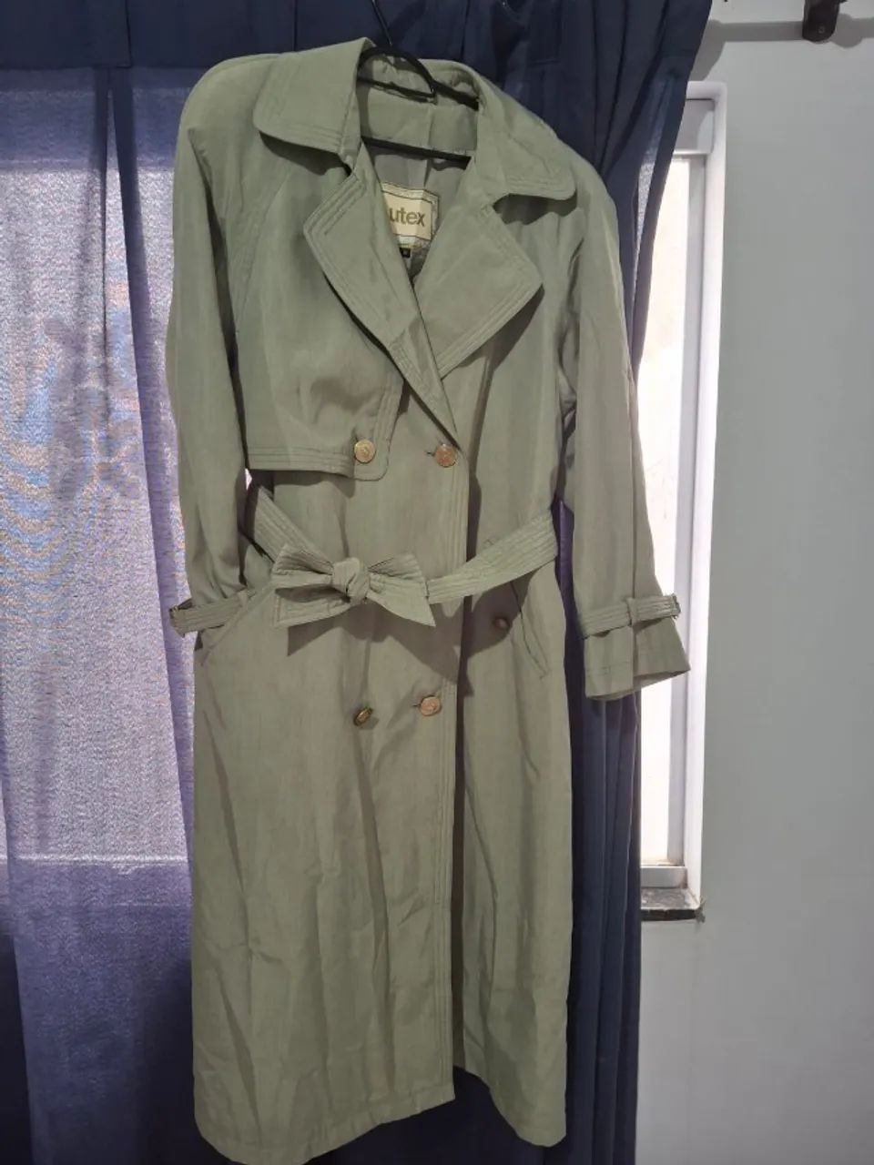 Sobretudo Verde Trench coat